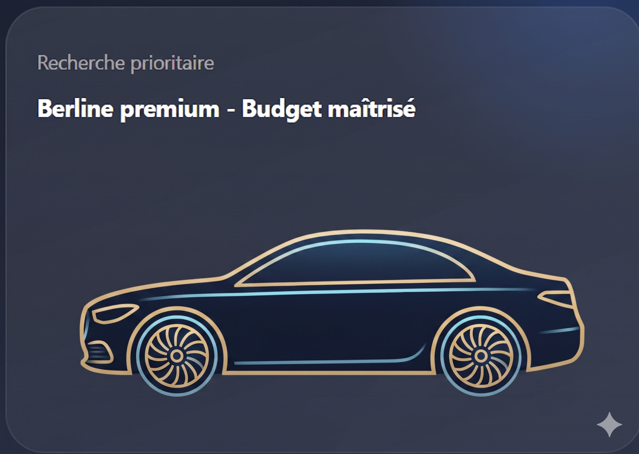 Berline premium illustr&eacute;e